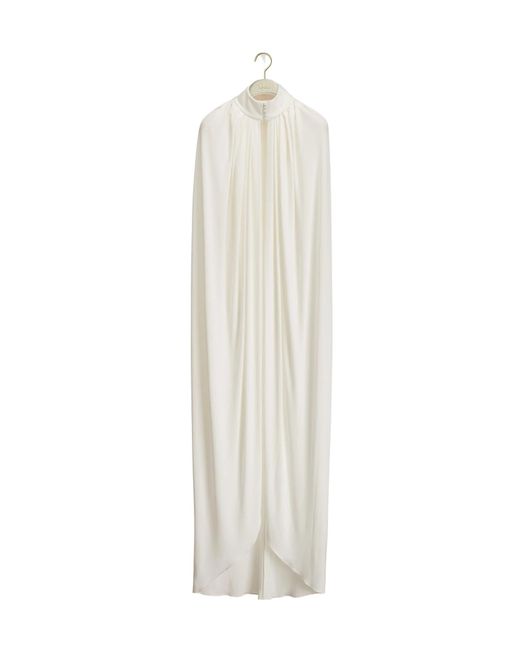 Dior White Pleated Cape