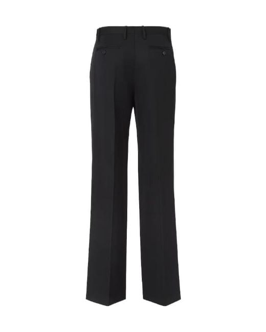 Fendi Black Wool Tuxedo Pants