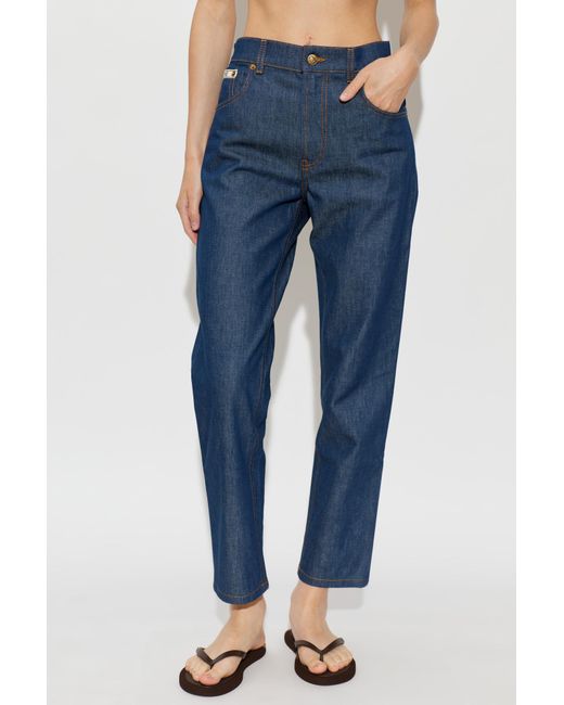 Moschino Blue Multi-Pocket Jeans