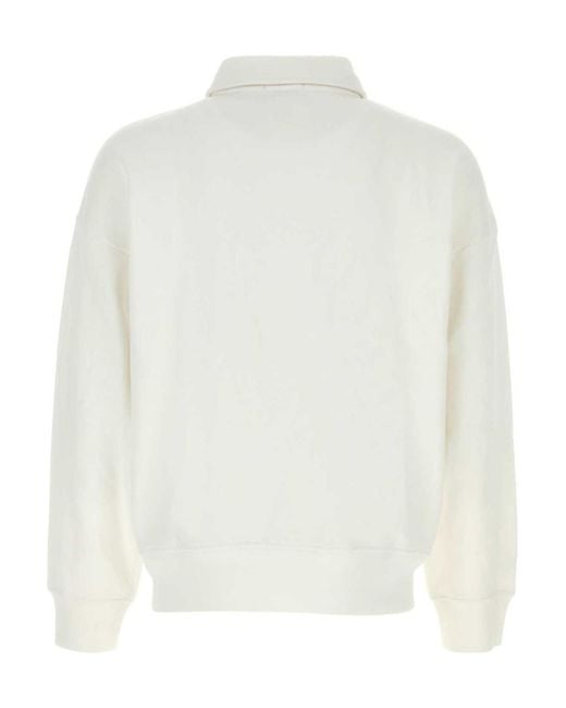 Polo Ralph Lauren White Knit Pullover Sweatshirt for men