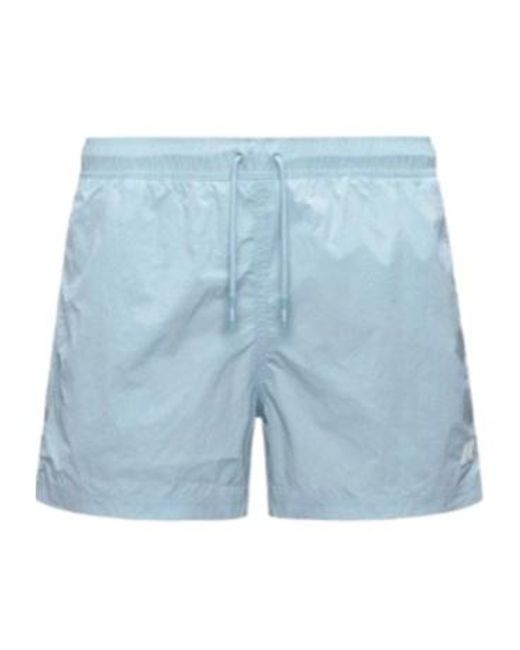 K-Way Blue Hazel Beach Swim Shorts for men