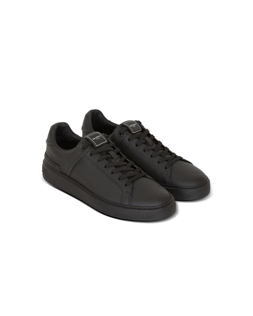 Balmain Black B-Court Trainers for men