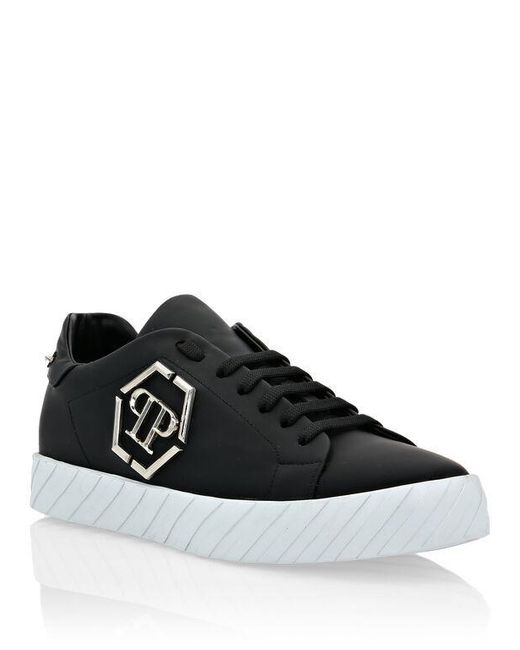 Philipp Plein Black Logo Details Casual Sports Shoes for men