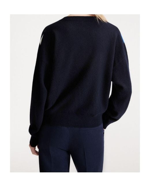 Marella Blue V Neck Jumper