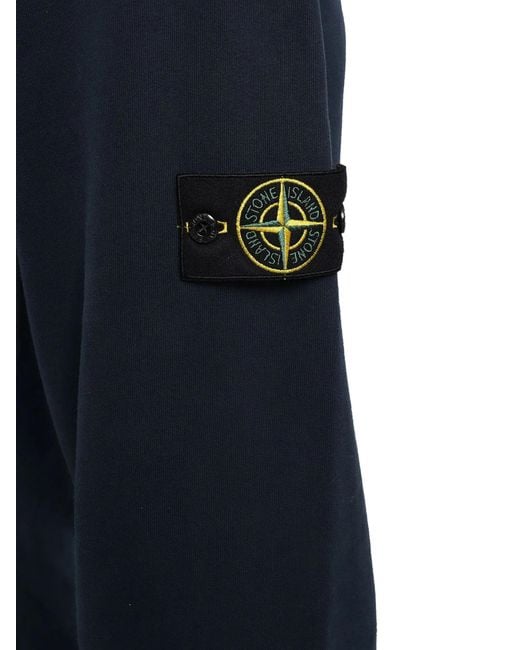 Stone Island Blue Elastic-Waist Athletic Pants for men