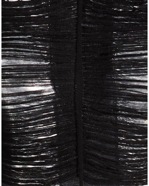 Rick Owens Black Wool Cropped Knit Top