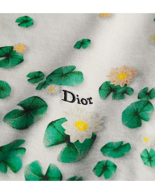 Dior White Embroidered Fitted T-Shirt