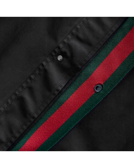 Gucci Black Short Hooded Casual Jacket Crafted for men