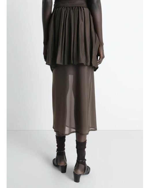Lemaire Gray Pockets Draped Asymmetric Skirt