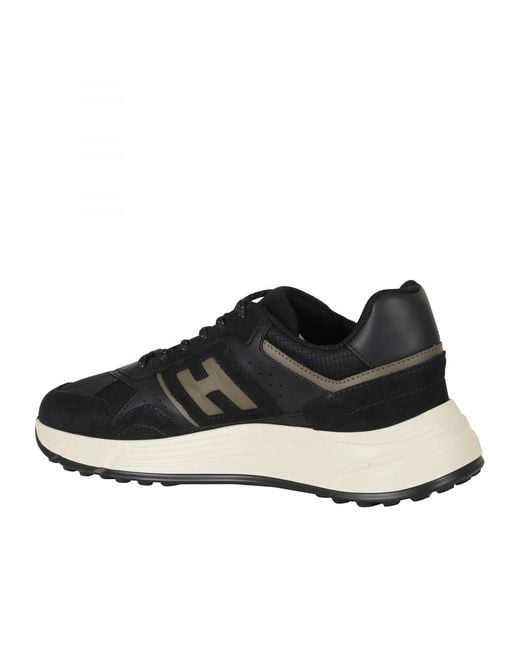 Hogan Black Round-Toe Sneakers for men
