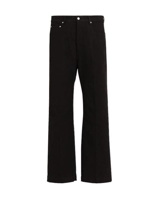 Rick Owens Black Geth Cotton Denim Jeans for men