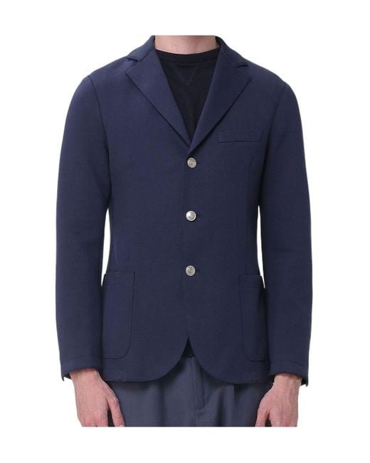 Eleventy Blue Button Blazer for men