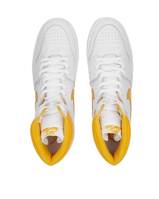 Nike Yellow Logo Casual High-Top Shoes for men