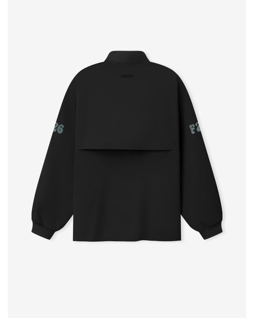 Fear Of God Black Half Zip Track Performance Jacket for men