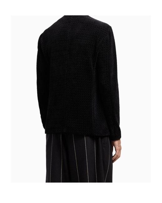 Giorgio Armani Black Single Breasted Jacket for men