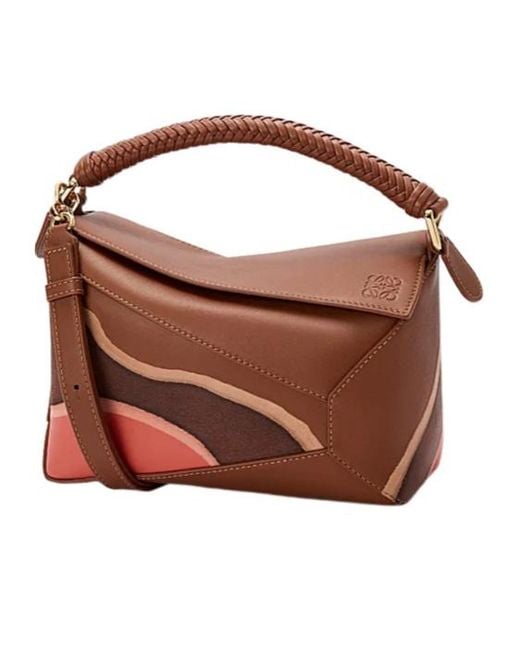 Loewe Brown Small Puzzle Edge Bag