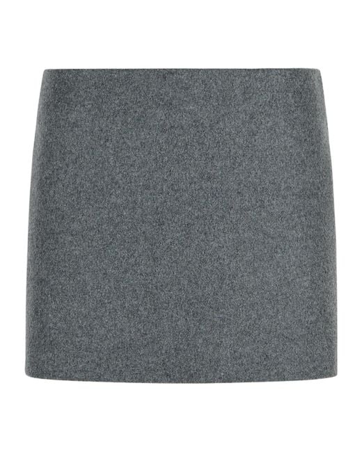 Sportmax Gray Poggio Mini Skirt
