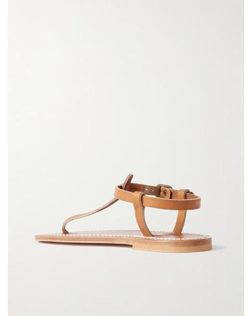 K. Jacques Brown Picon Leather Sandals