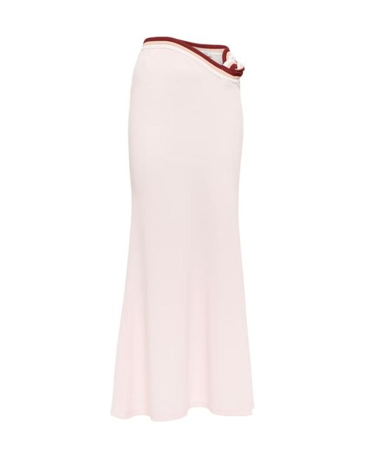 Christopher Esber Pink Low-Waisted Cutout Skirt