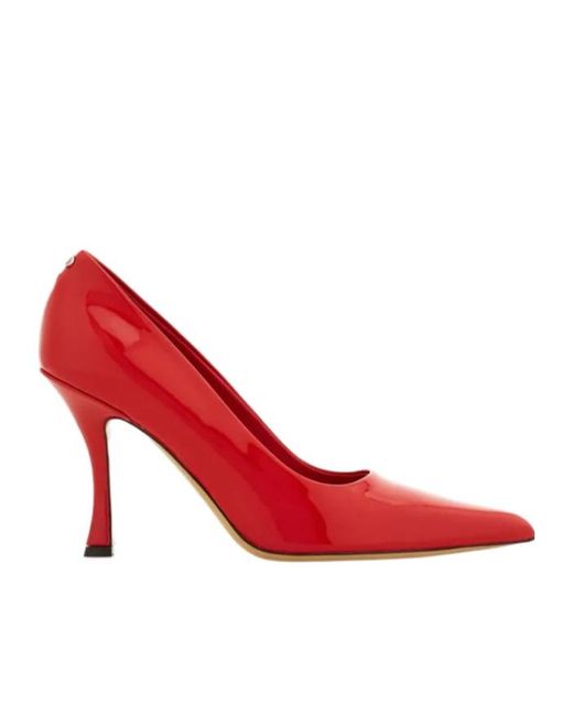Ferragamo Red Ferragamo Pointed Toe Pumps