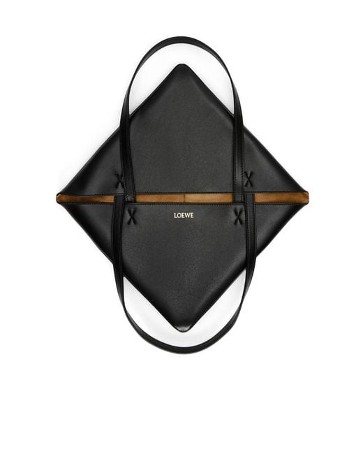 Loewe Black Puzzle Fold Tote Bag