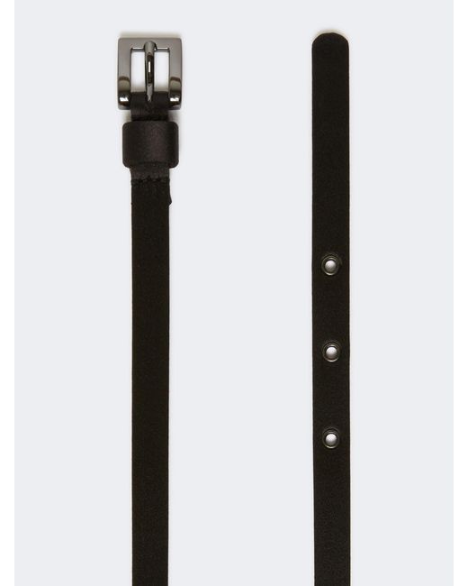 Max Mara White Square Buckle Belt