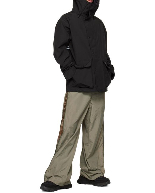 Canada Goose Black Expedition Logo-Patch Parka Coat for men