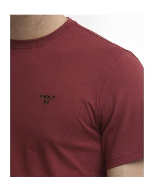 Barbour Logoembroidered Crewneck Tshirt for men