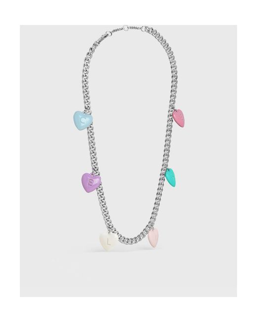 Céline White Hearts Necklace for men