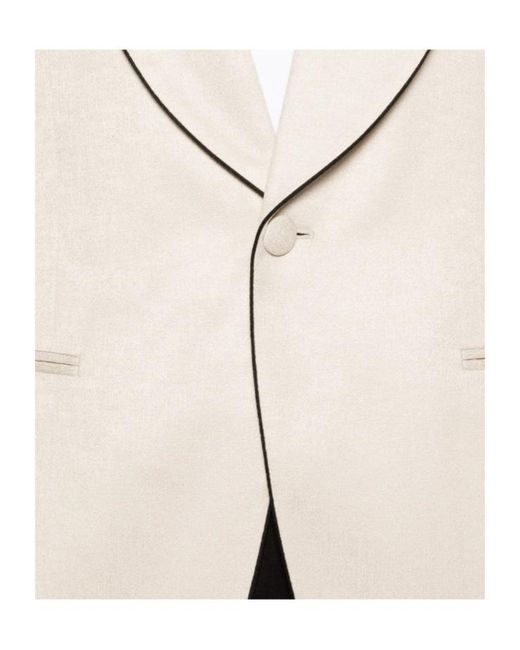 Lardini White Single-Breasted Blazer for men