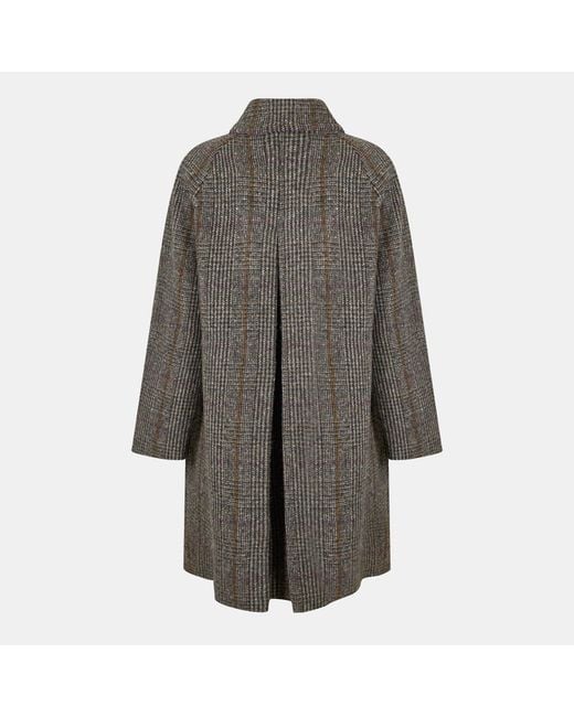 Weekend by Maxmara Gray Printed Coat