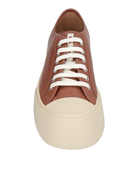 Marni Brown Low-Top Sneakers