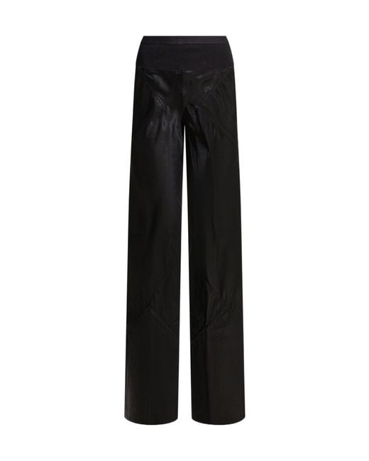 Rick Owens Black Bias Square Pockets Trousers