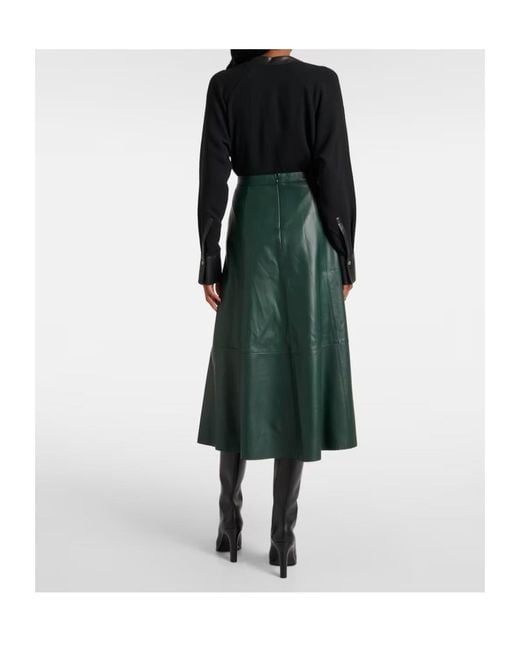 Vince Green Zipper Skirt