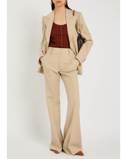 Gabriela Hearst Natural Rhein Wool Trousers