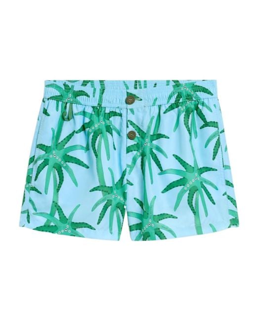 Jacquemus Green The Puntini Elastic-Waist Swimsuit for men
