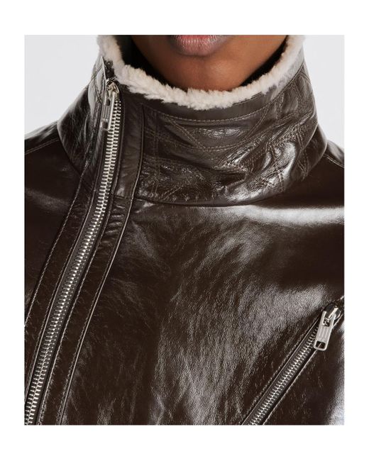 Dior Black Blouson With Cannage Collar for men