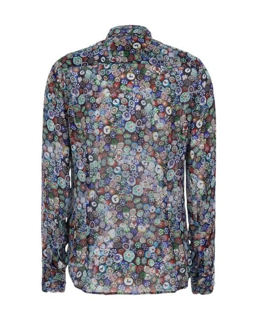 Dries Van Noten Gray Long-Sleeved Shirt
