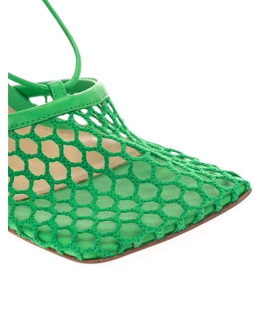Bottega Veneta Green Stretch Sandals