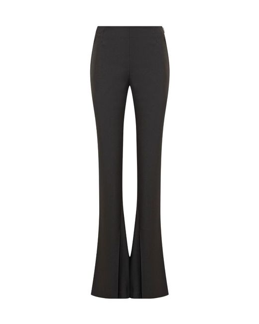 Ambush Black Tailored-Cut Flared Trousers