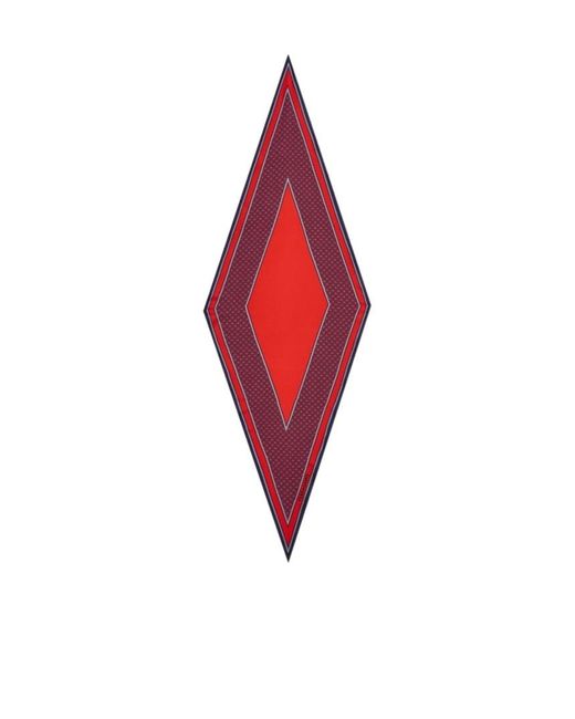 Ferragamo Red Silk Neckerchief