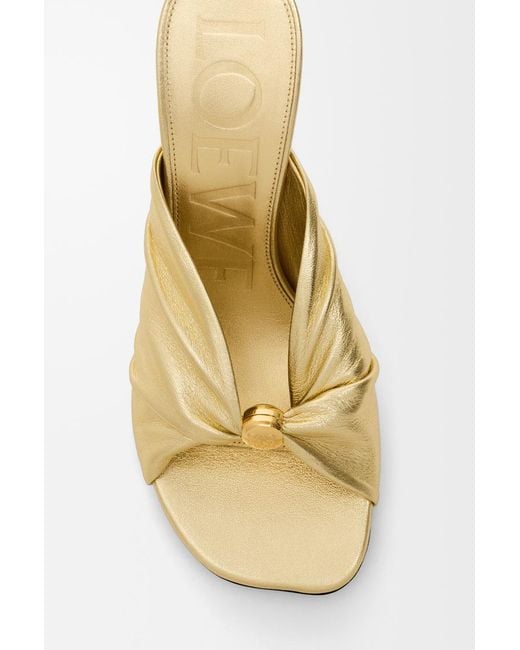 Loewe Metallic Pebble Soft Slides