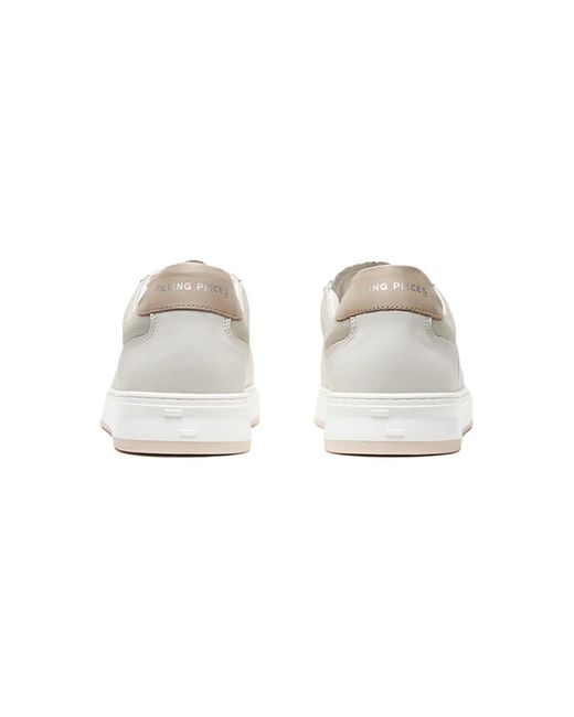 Filling Pieces White Lace-Up Sneakers for men