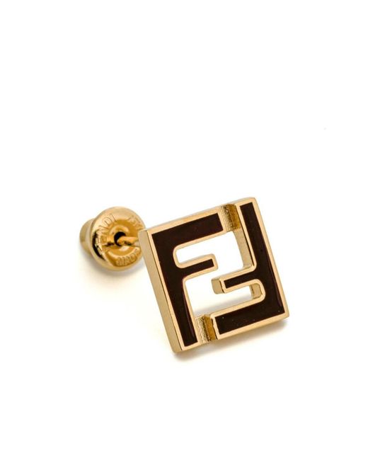Fendi White Dangle Earrings