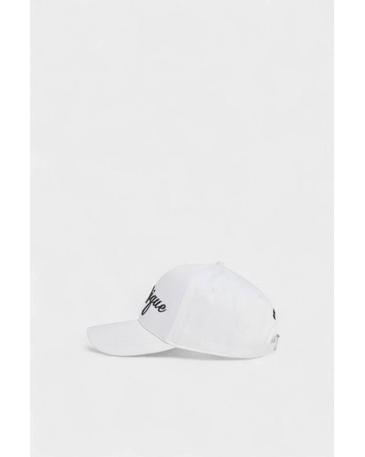 DSquared² White Iconique Baseball Cap for men