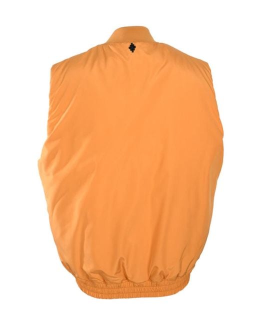 Marcelo Burlon Orange County Sugar Logo-Print Padded Gilet for men