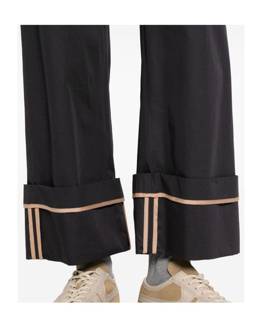 Herno Black Elasticated Waistband Trousers