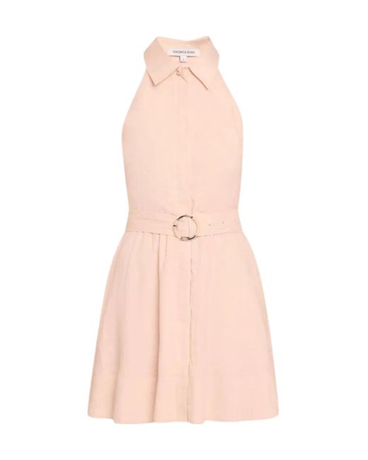 Veronica Beard Pink Beau Flared Mini Dress