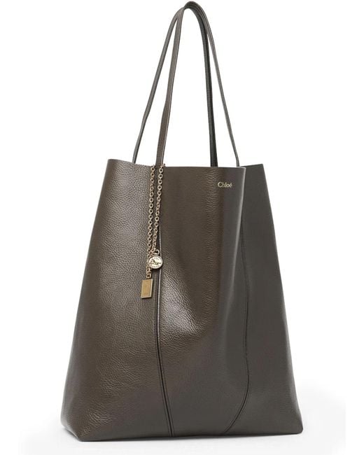 Chloé Brown Spin Shoulder Bag