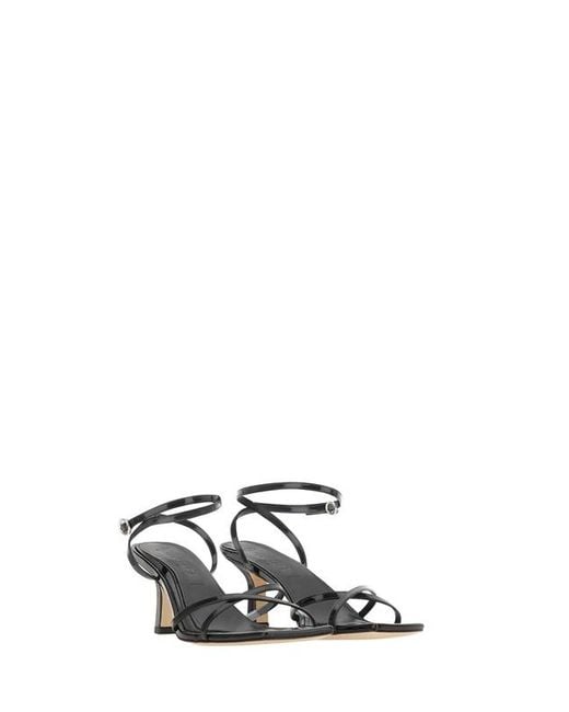 Aeyde Black Criss-Cross Strap Sandals